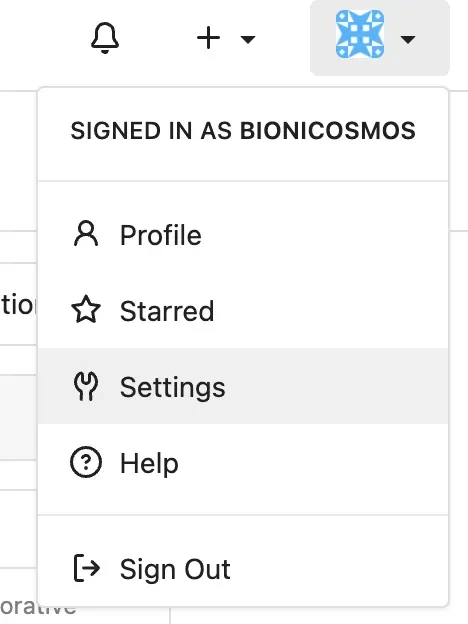 展开右上角头像菜单，进入设置页面。
