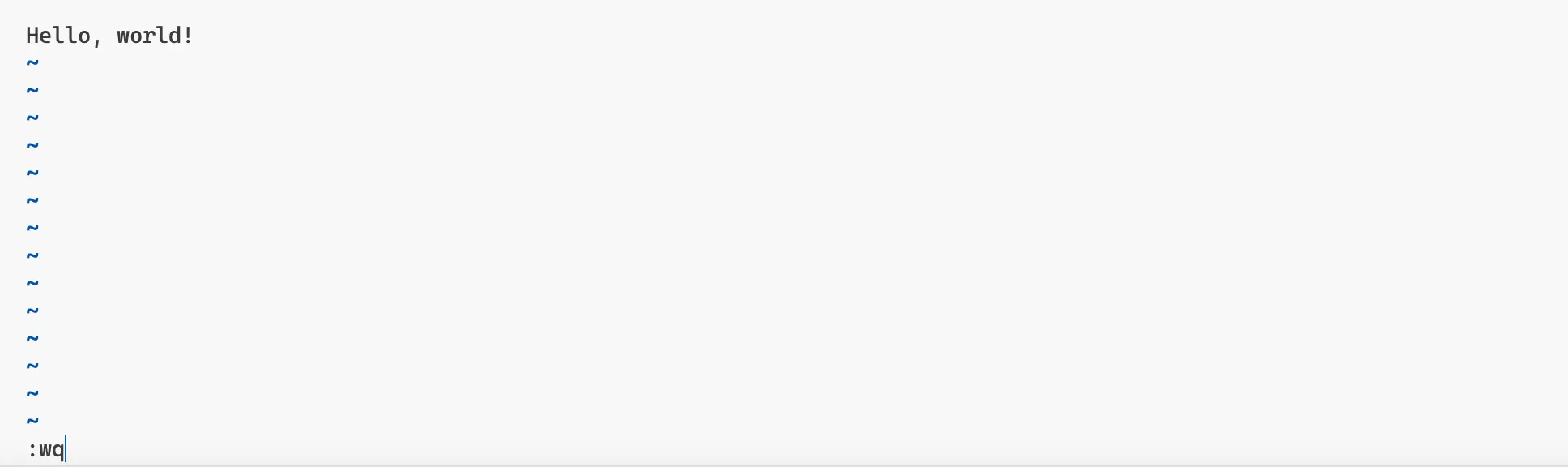 Vim 命令模式:保存退出指令